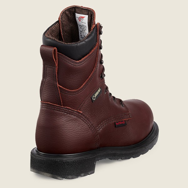 Red Wing Mens Safety Boots - Supersole® 2.0 - 8-inch Waterproof Csa Toe - Burgundy - ZXI251974